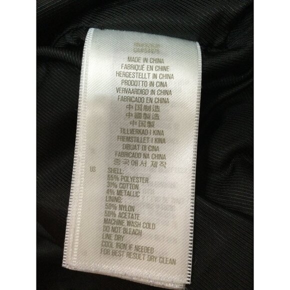 Fossil Women Arlene Blazer Bomber Jacket Full Zip Pockets Zipper Sleeves Size XS - Picture 9 of 9